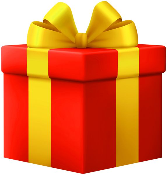 Red gift box PNG    图片编号:100347