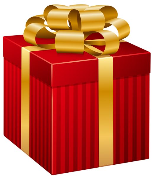 Red gift box PNG    图片编号:100353