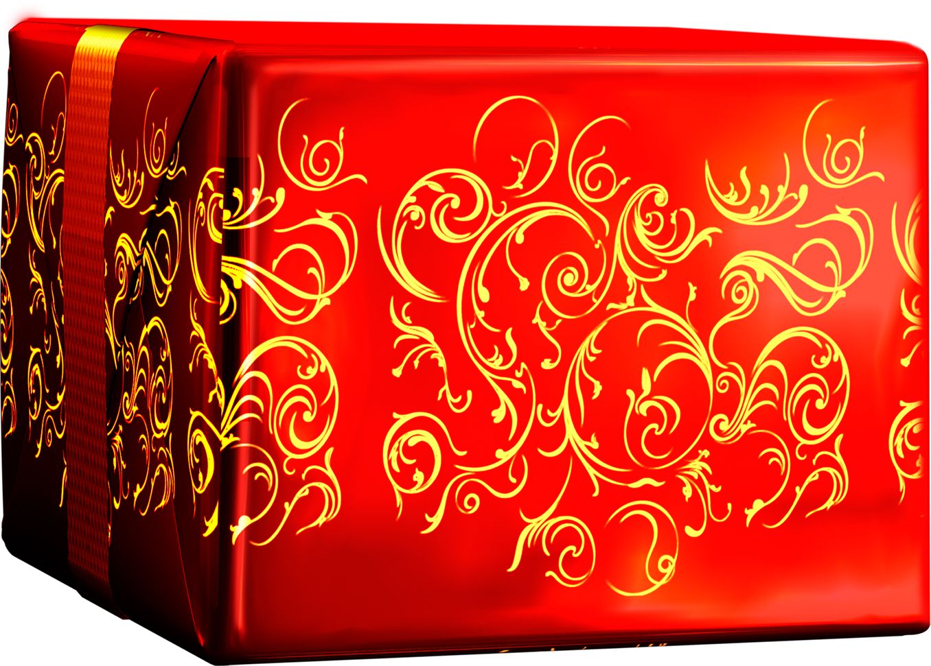 Red gift box PNG    图片编号:100413