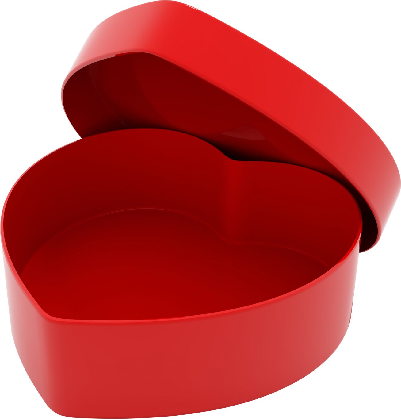 Red heart gift box PNG    图片编号:100422
