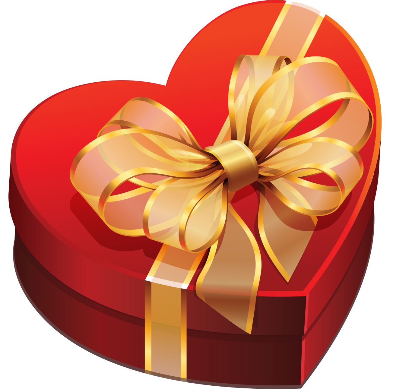 Red gift box PNG    图片编号:100439