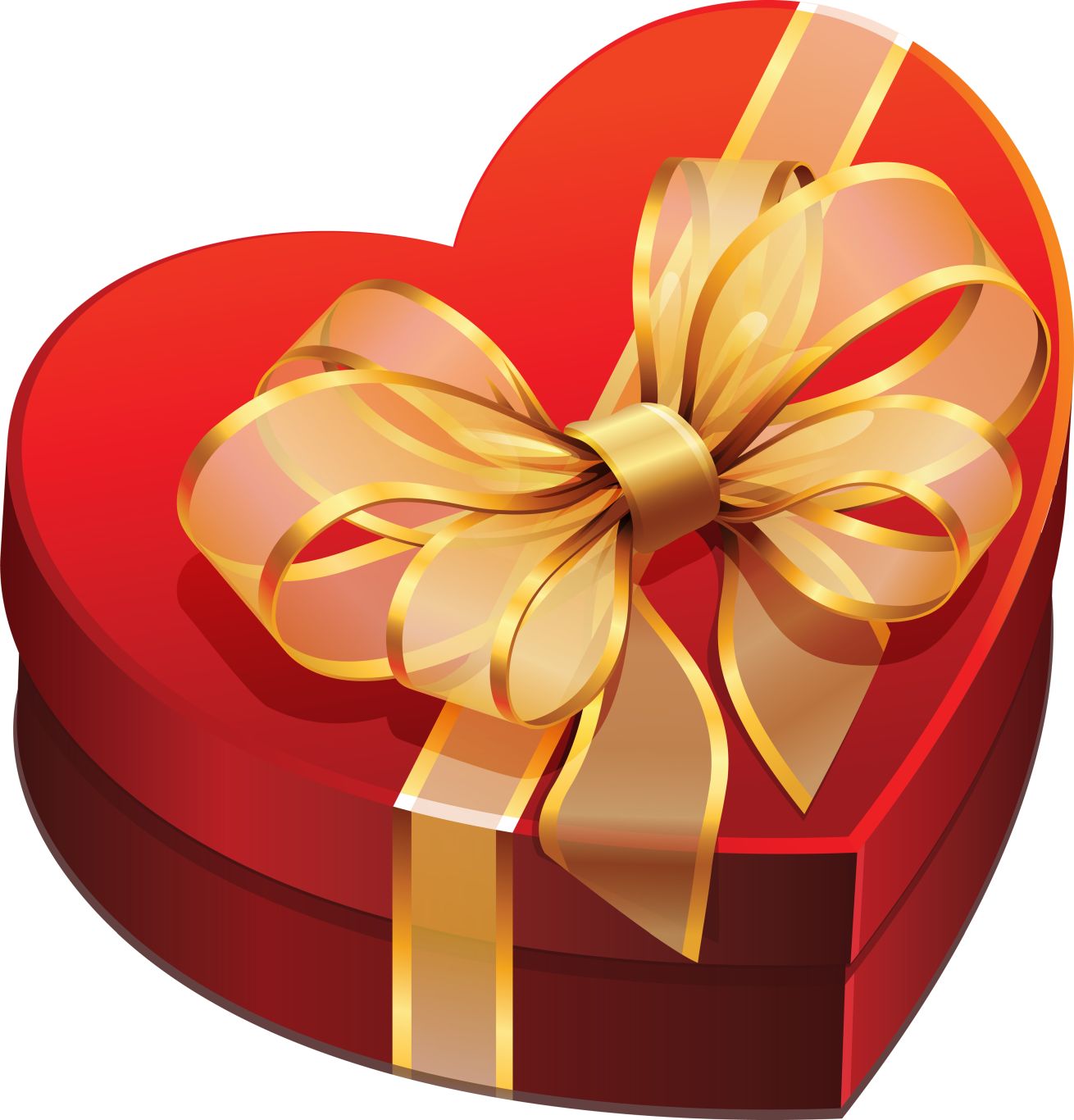 heart gift box PNG image    图片编号:5943