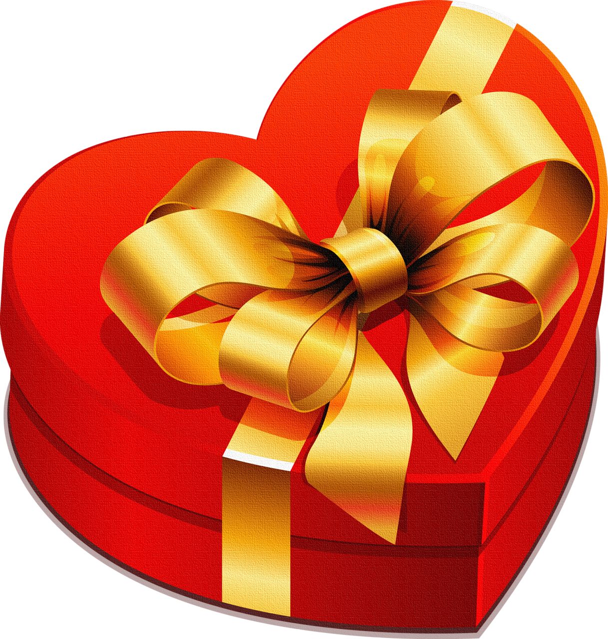 heart gift box PNG image    图片编号:5960