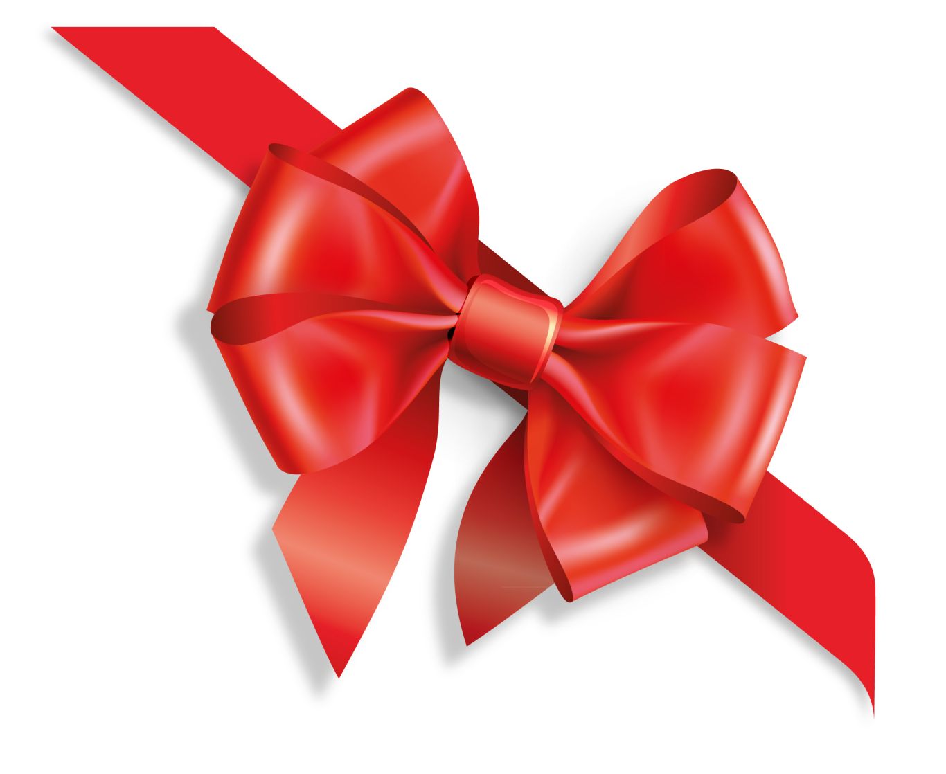 Gift red ribbon PNG image    图片编号:5980