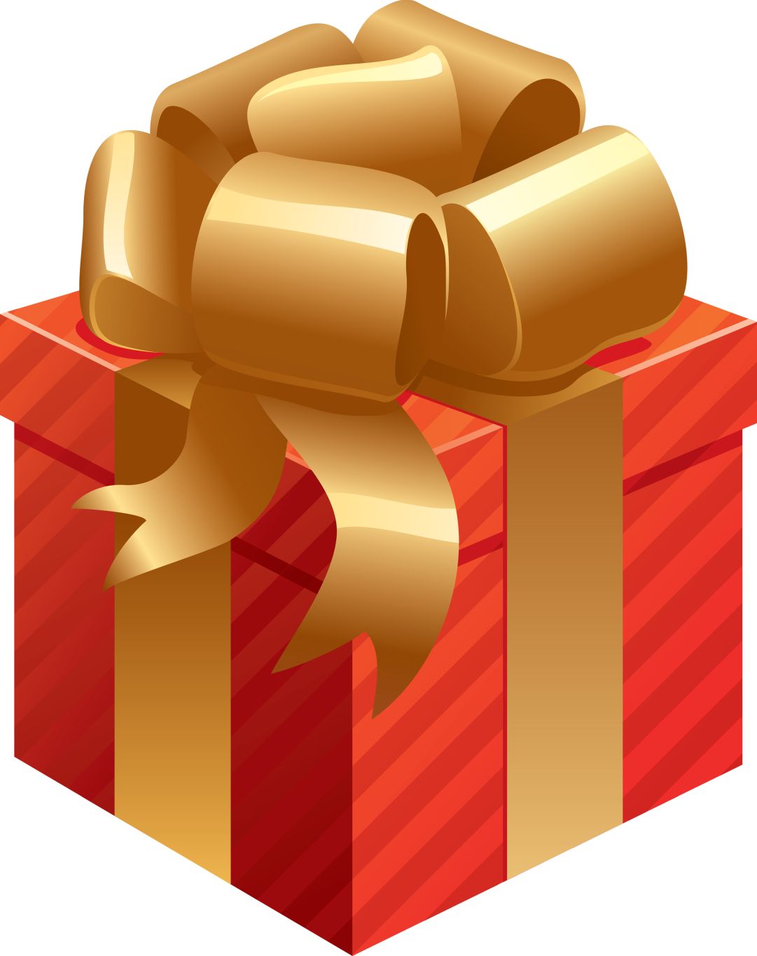 Gift red box PNG image    图片编号:5984