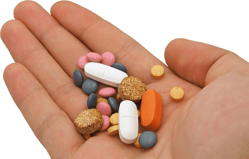 Pills in hand PNG    图片编号:16540