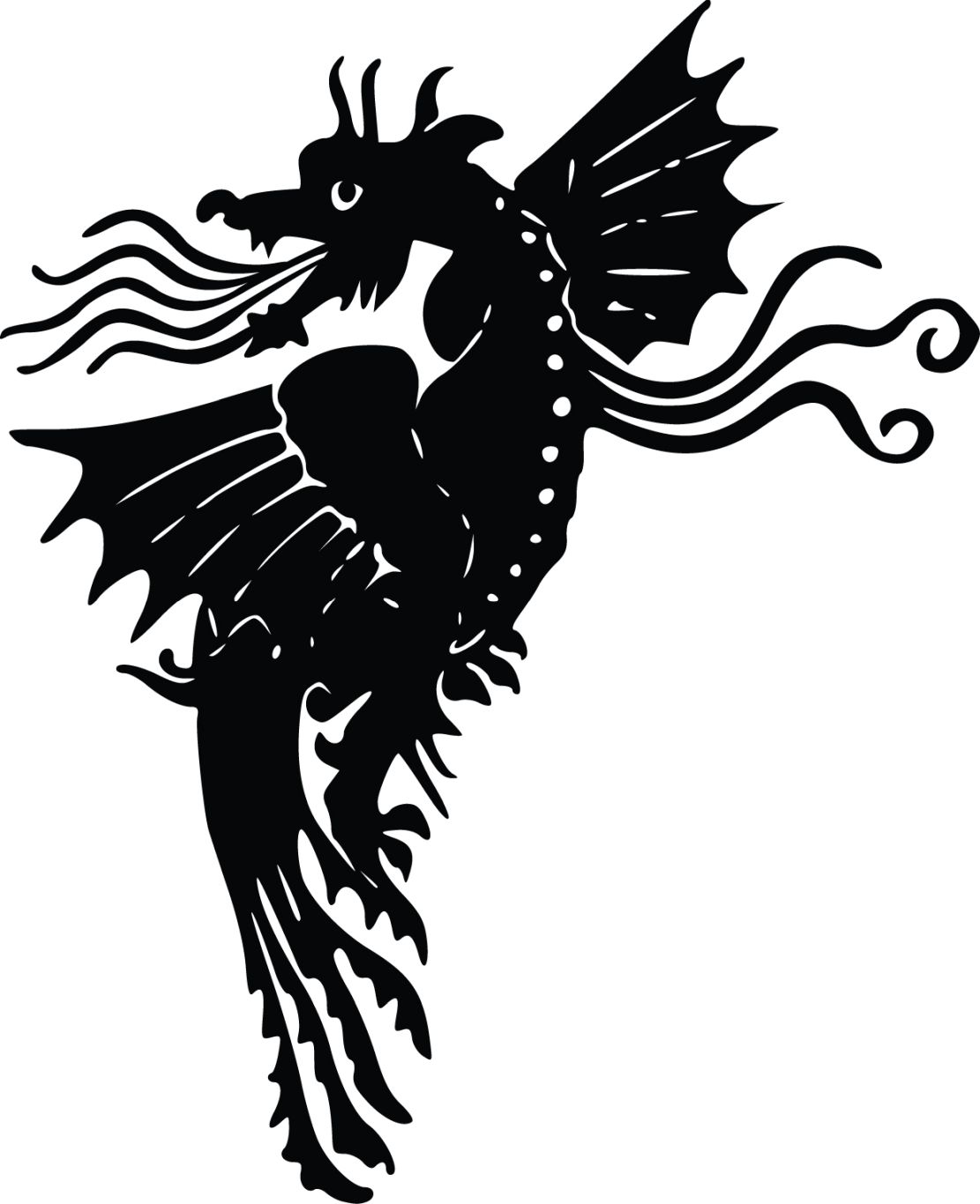 Tattoo dragon PNG image    图片编号:5475