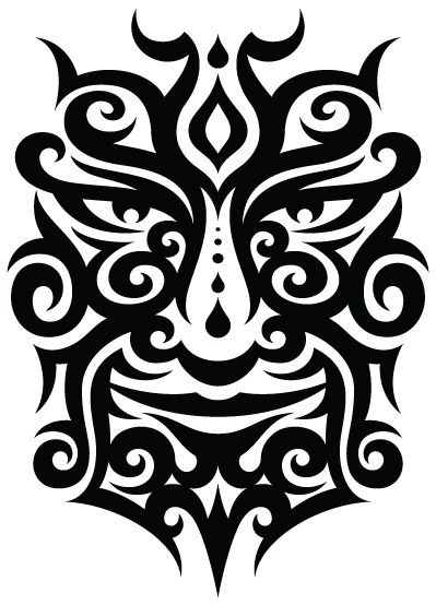 Tattoo face PNG image    图片编号:5489