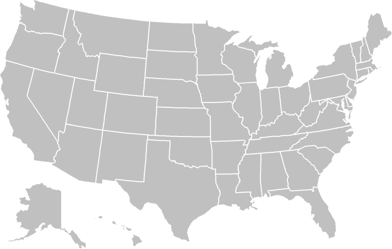 USA map PNG    图片编号:46477