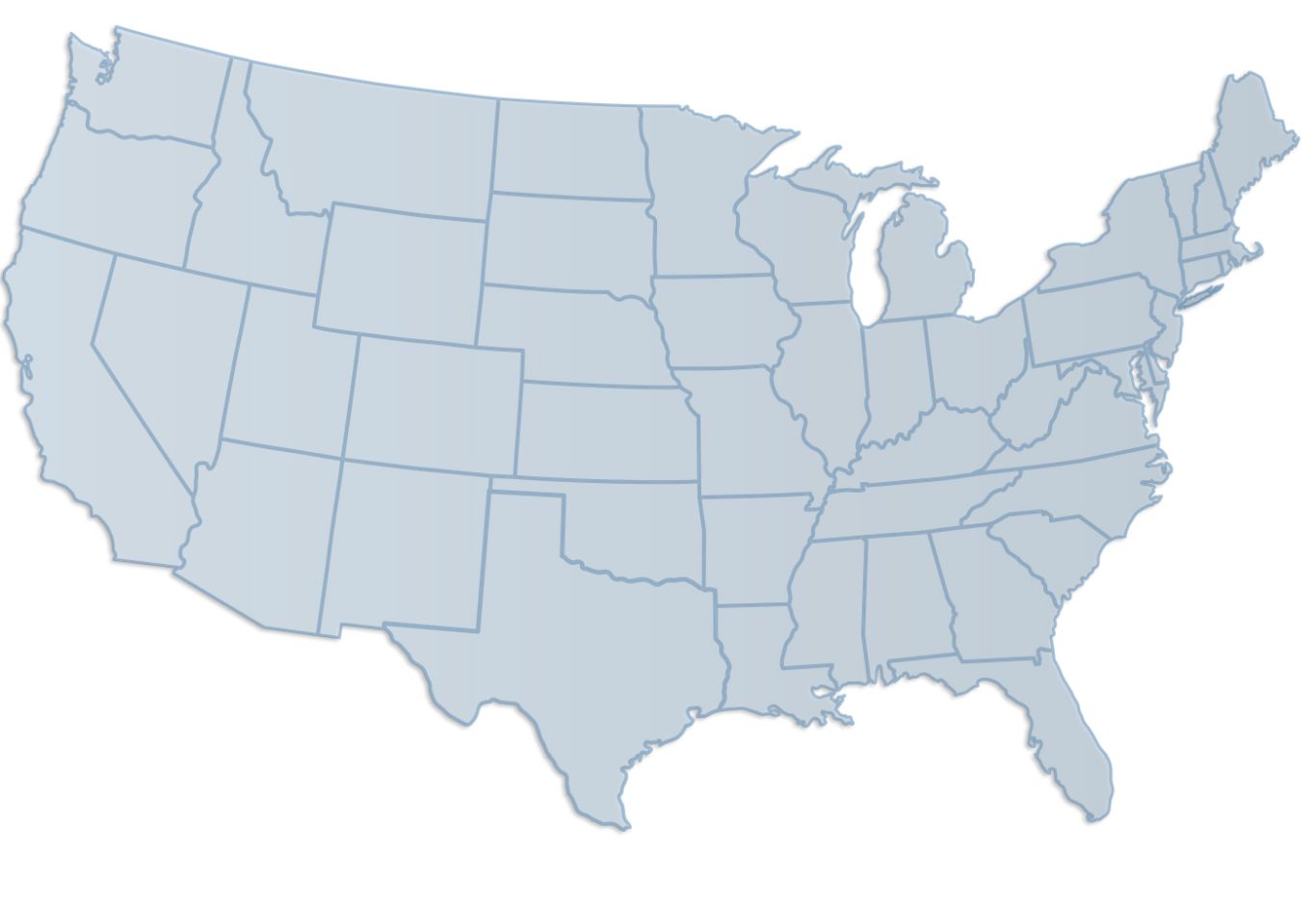 USA map PNG    图片编号:46496