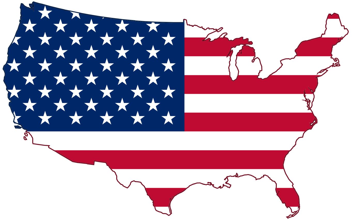 USA map PNG    图片编号:46483