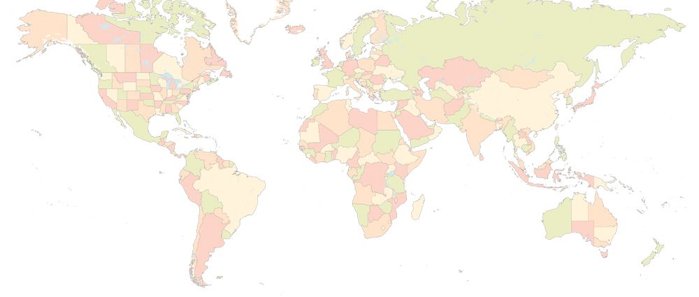 World map PNG    图片编号:34492