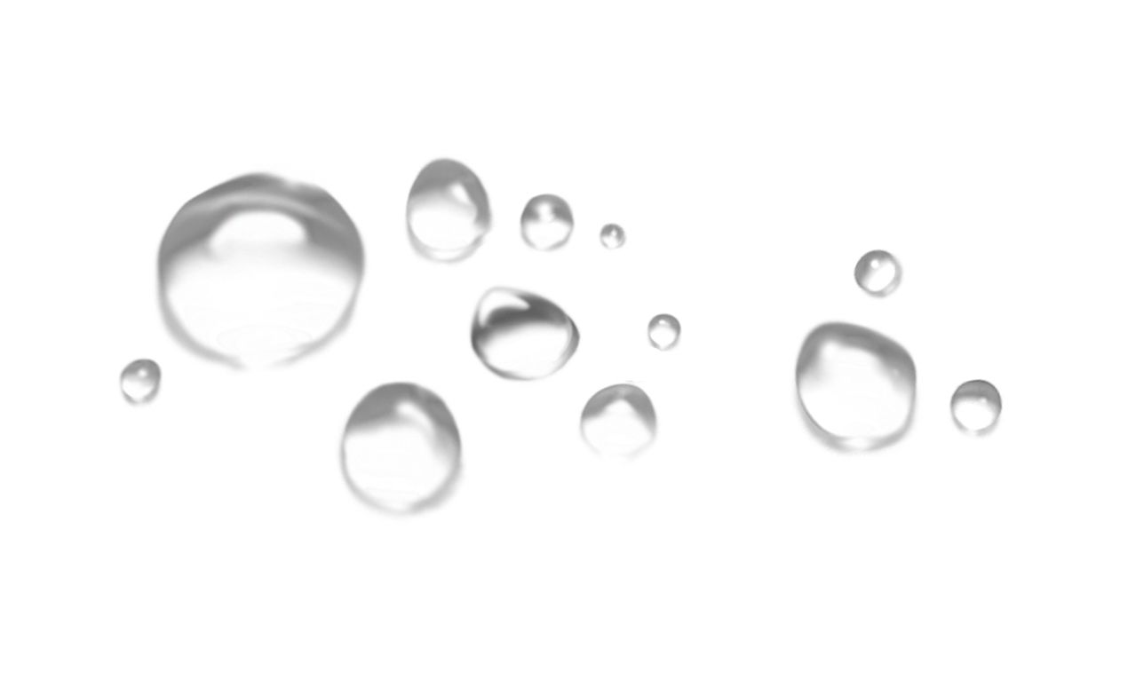 Drops of water PNG     图片编号:13487