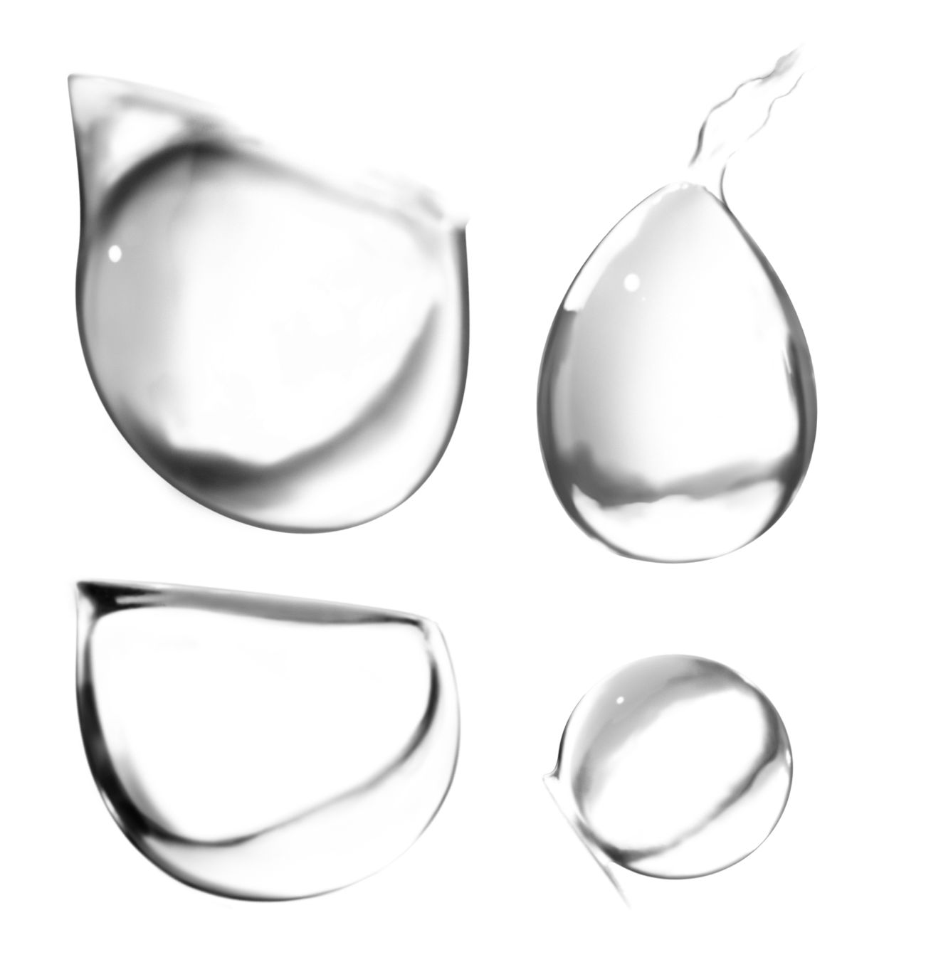 Water drops PNG     图片编号:13510