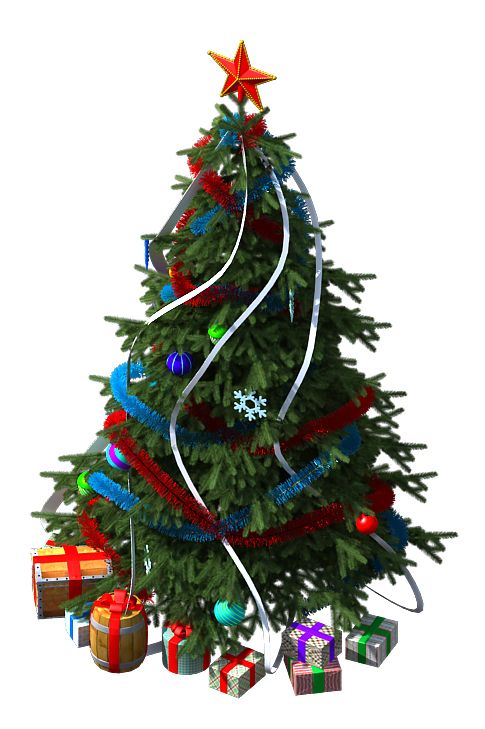 Christmas fir-tree PNG image     图片编号:2510