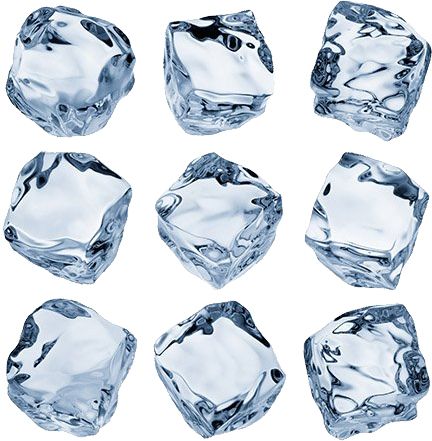 Ice cubes PNG image     图片编号:9330
