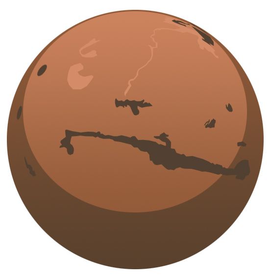 Mars planet PNG     图片编号:61157
