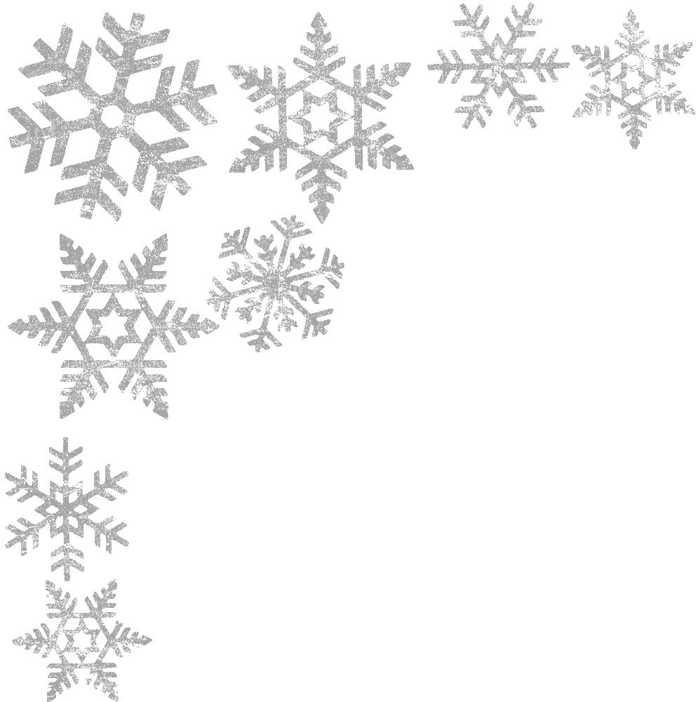 Snowflakes border PNG image     图片编号:7526
