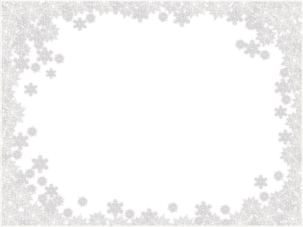 Snowflakes border frame PNG image     图片编号:7529