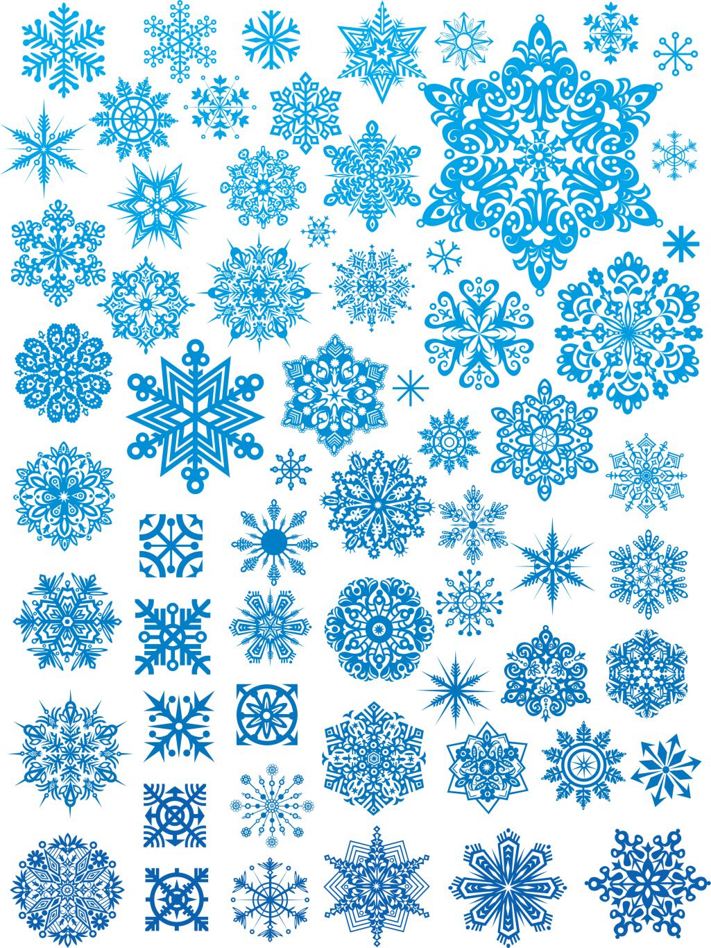 Snowflakes PNG image     图片编号:7553