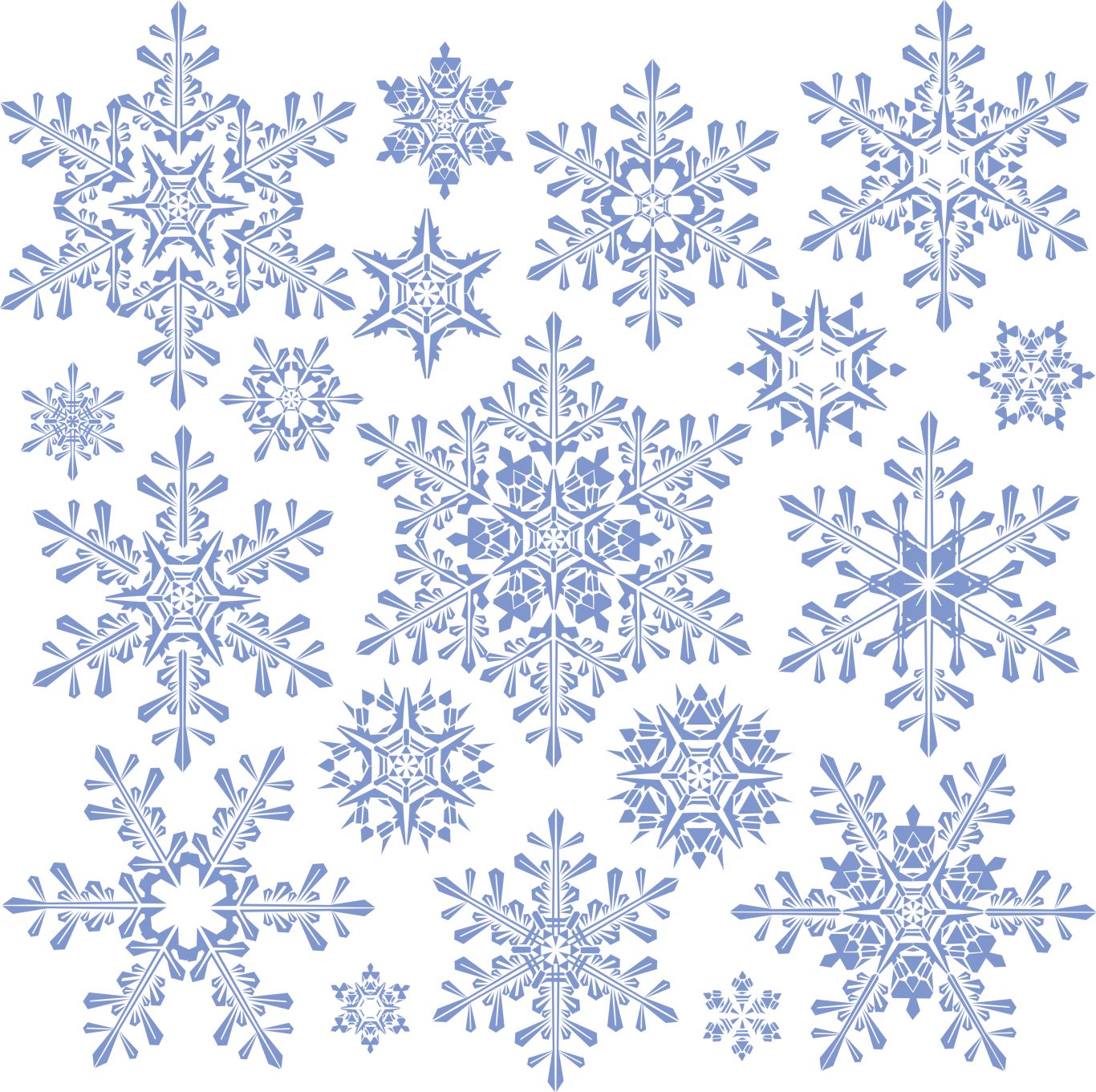 Snowflakes PNG image     图片编号:7556