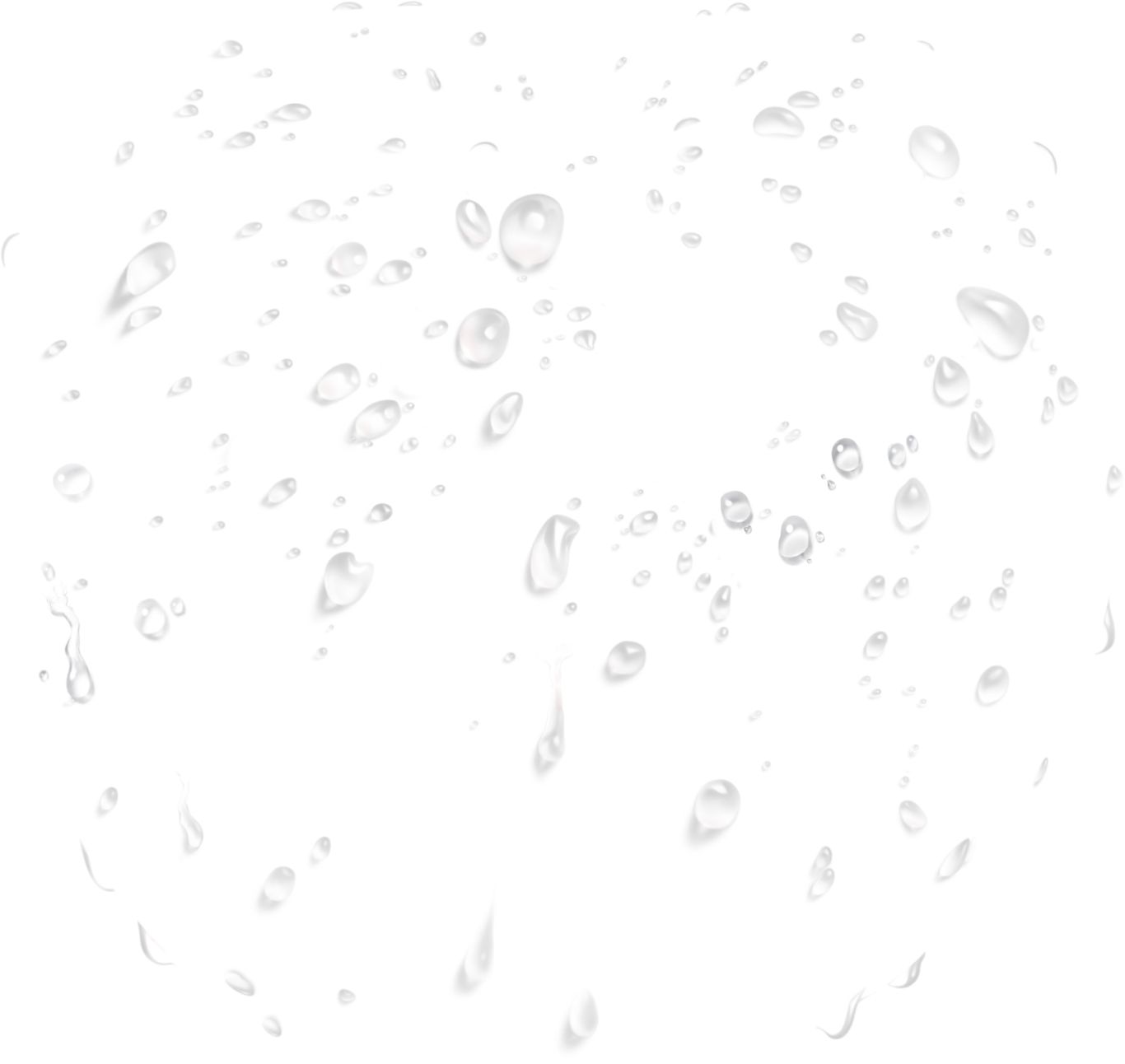 Water drops PNG image     图片编号:3285