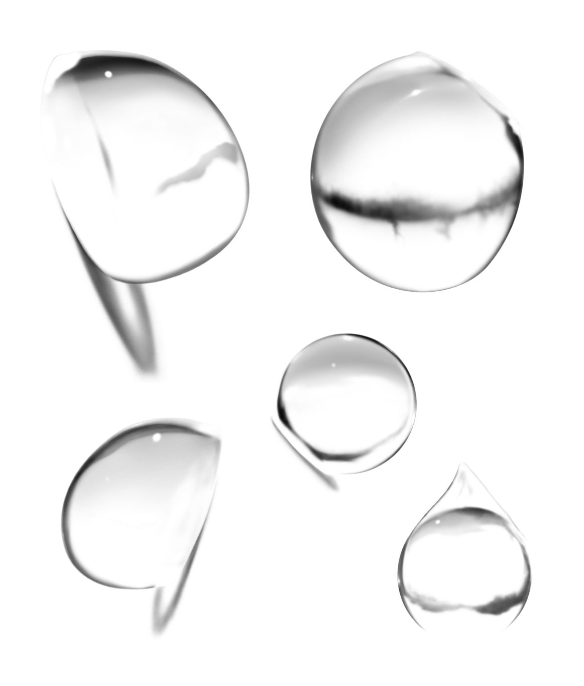 Water drops PNG image     图片编号:3304