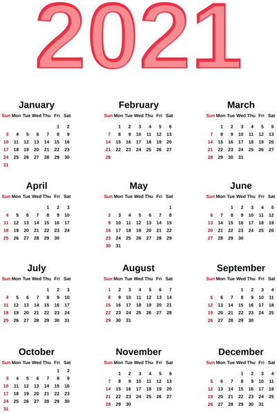Calendar 2022 year PNG    图片编号:104354