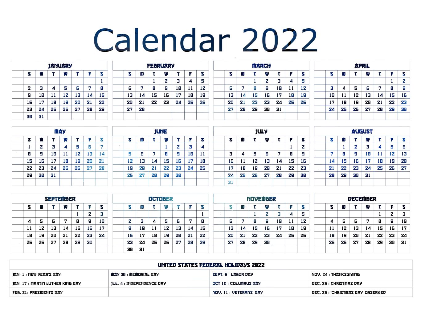 Calendar 2022 year PNG    图片编号:104356