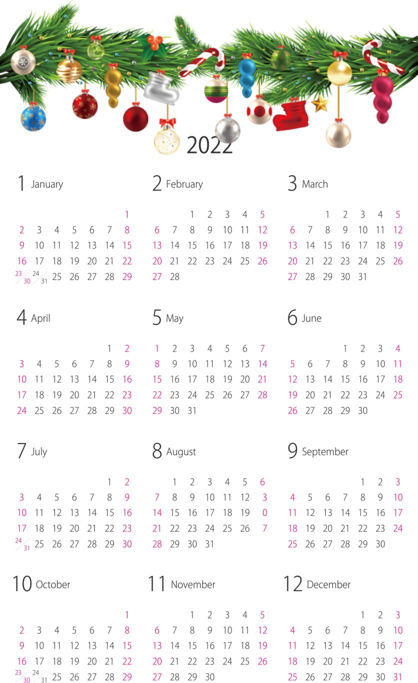 Calendar 2022 year PNG    图片编号:104358