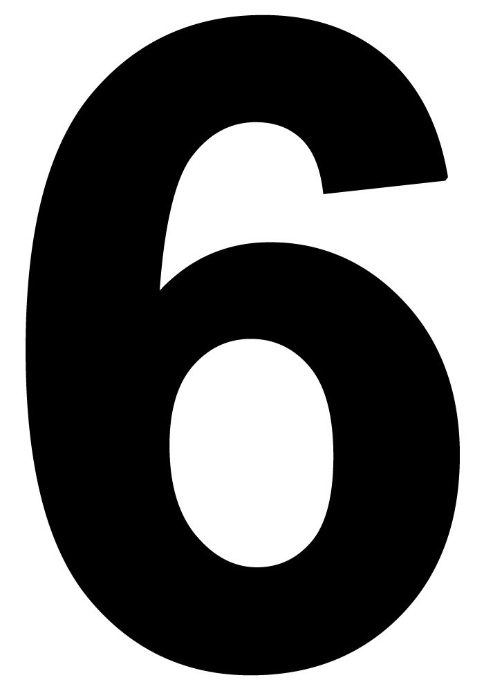Number 6 PNG    图片编号:18555