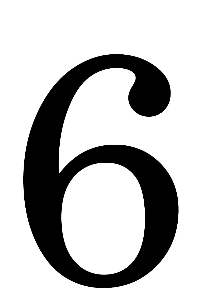 Number 6 PNG    图片编号:18564
