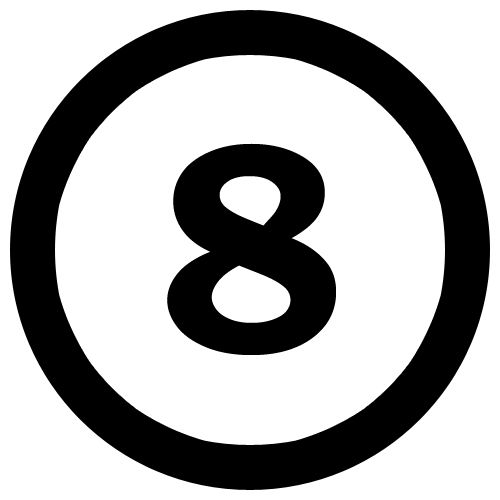 number 8 PNG    图片编号:18669