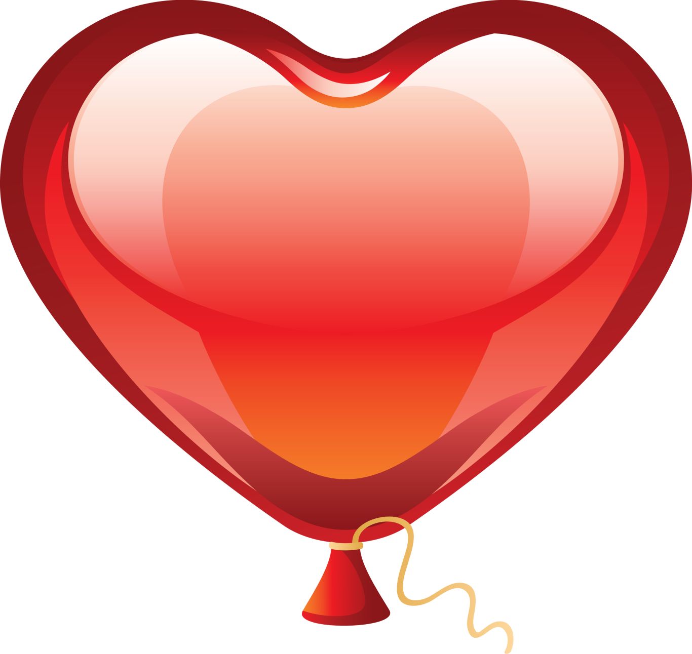 Heart balloon PNG image, free download, heart balloons    图片编号:3392