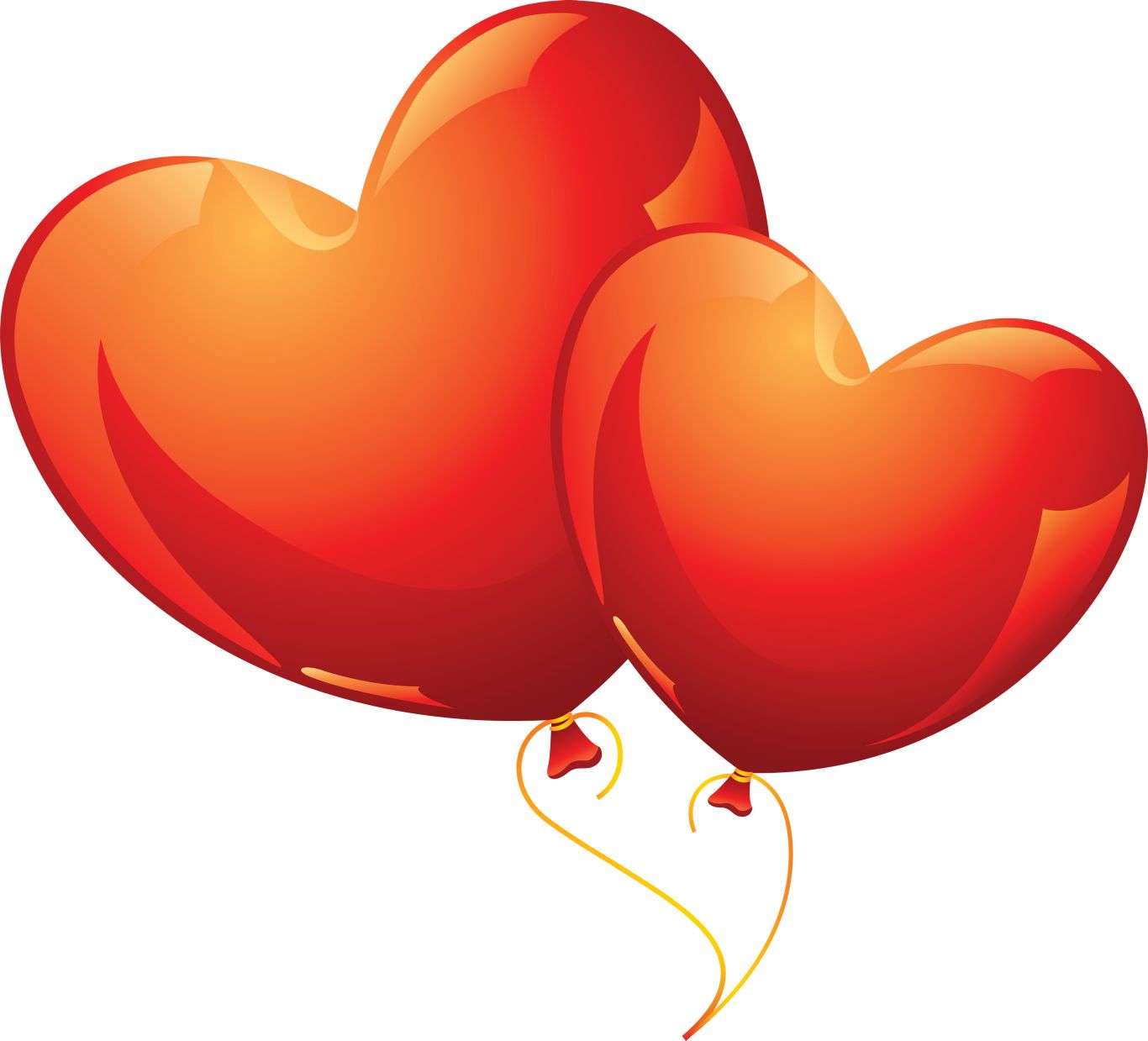 Heart balloon PNG image, free download, heart balloons    图片编号:3394