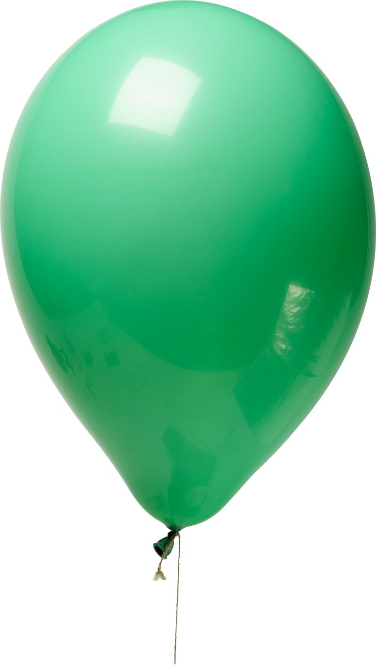 Green balloon PNG image    图片编号:3395