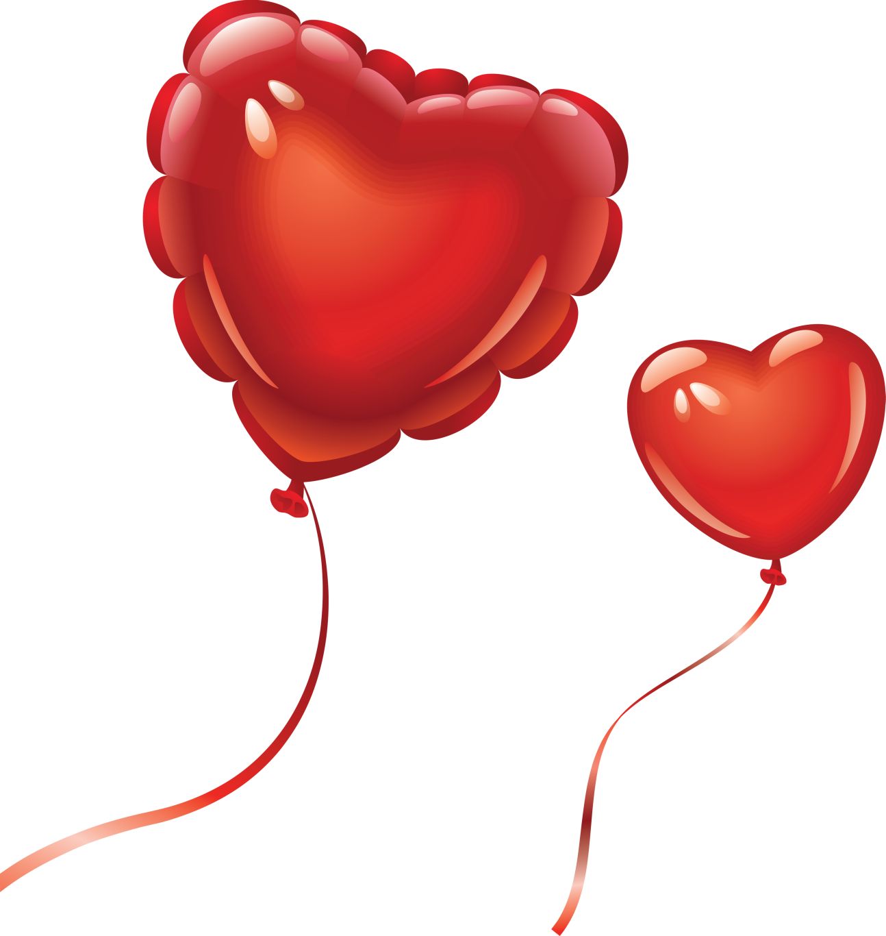 Heart balloon PNG image, free download, heart balloons    图片编号:3398