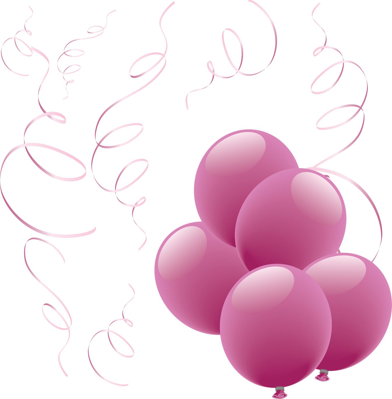 Purple balloons PNG image    图片编号:3400
