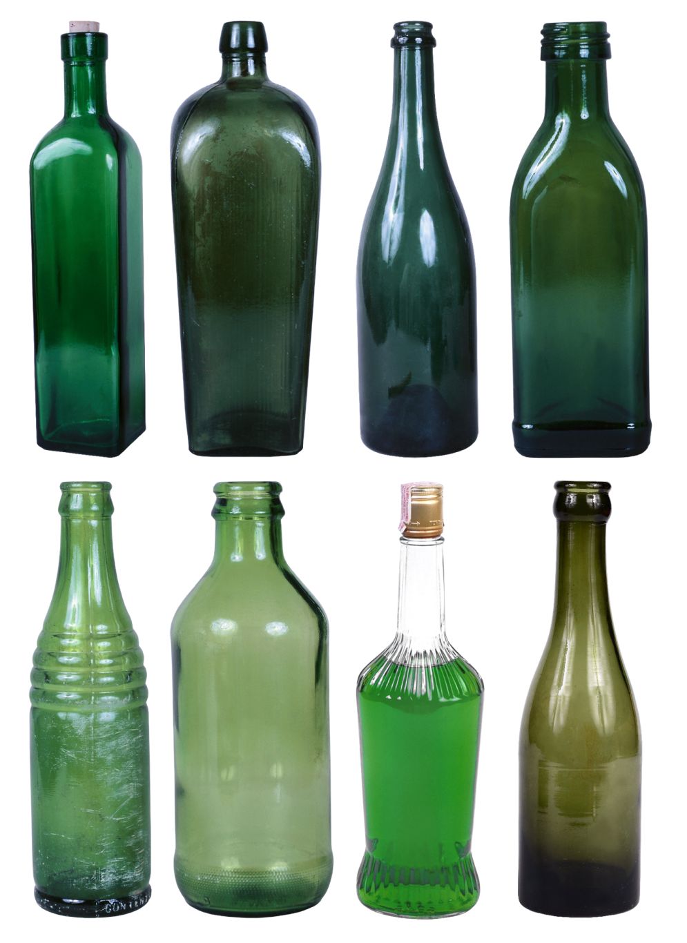 glass bottles PNG    图片编号:2927