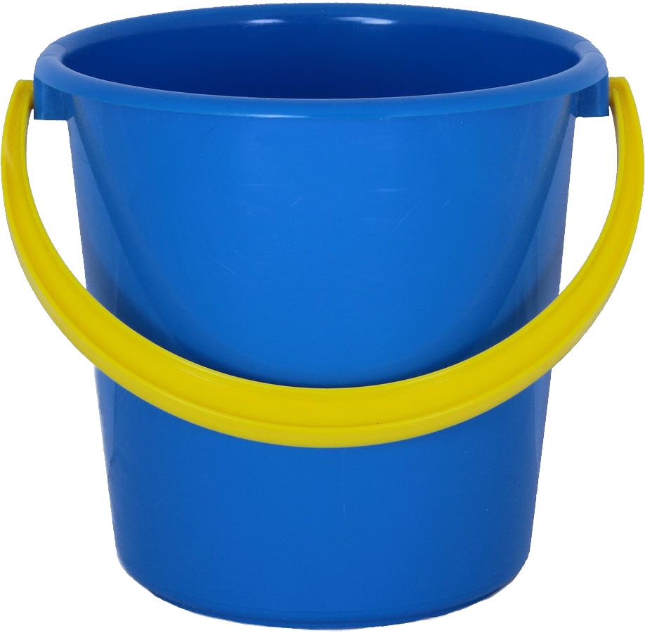 Plastic blue bucket PNG image    图片编号:7769