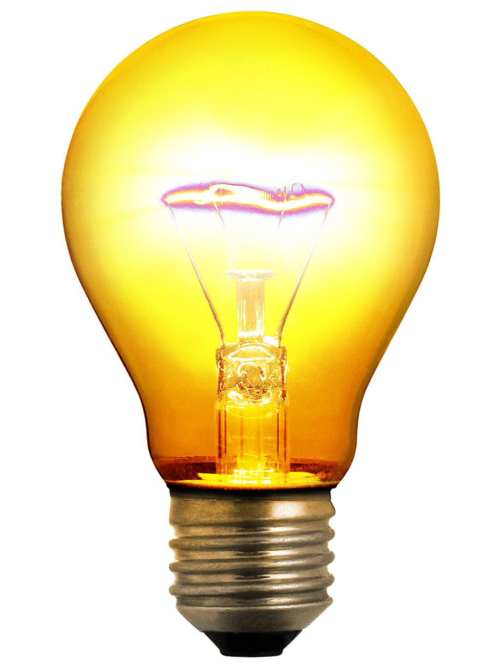 yellow light bulb PNG image    图片编号:1247