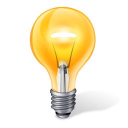 yellow light bulb PNG image    图片编号:1250
