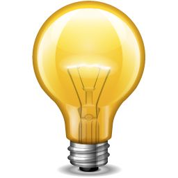 yellow light bulb PNG image    图片编号:1251