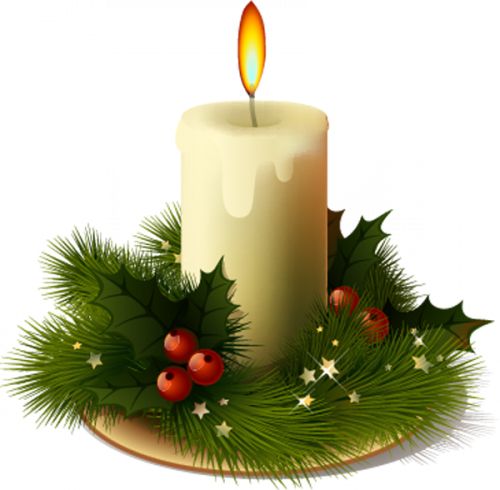 Christmas candle PNG image    图片编号:7267