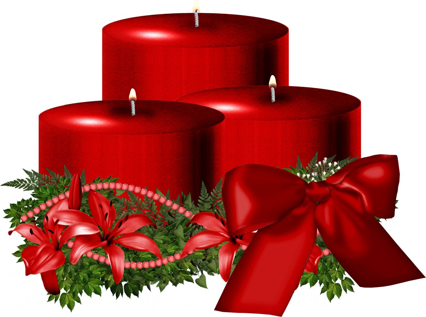 Christmas candle PNG image    图片编号:7271