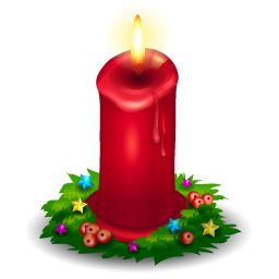 Christmas candle PNG image    图片编号:7291