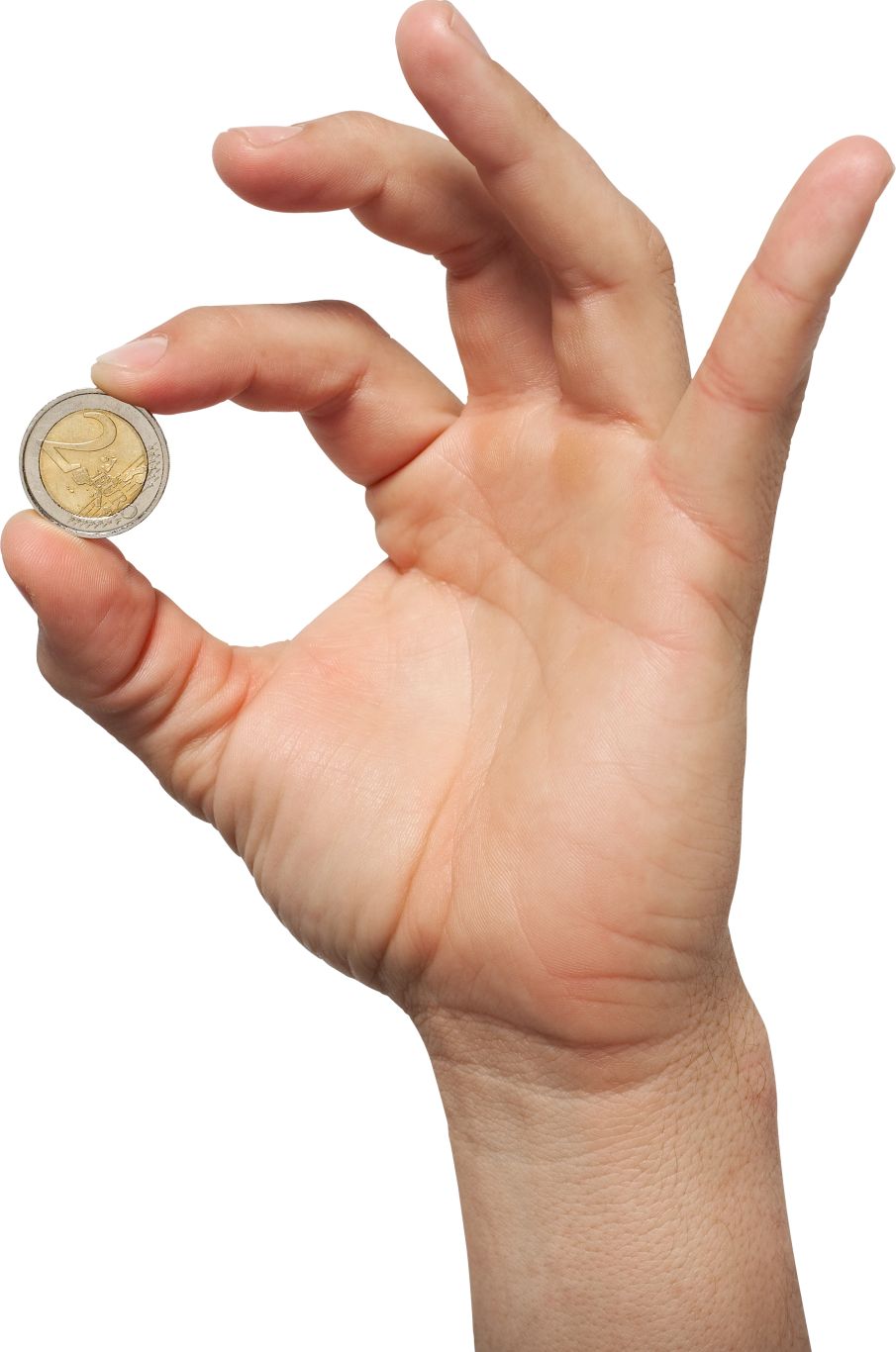 Coin in hand PNG image    图片编号:3562
