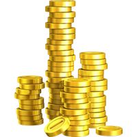gold coins PNG image    图片编号:36872