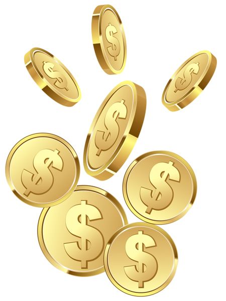 gold coins PNG image    图片编号:36897