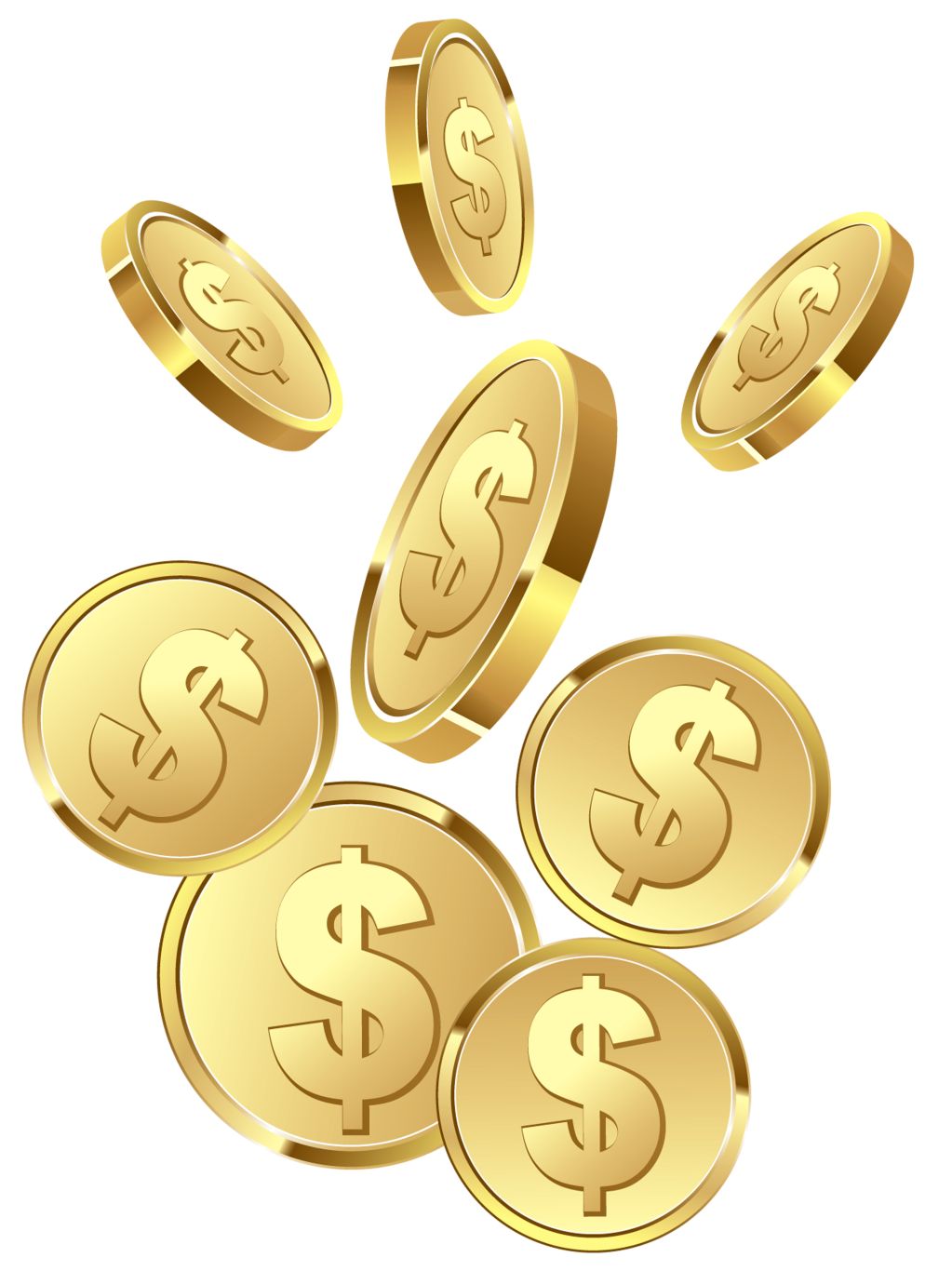 Coins PNG image    图片编号:36932